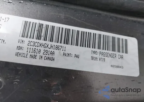 2018 Dodge Charger Sxt Plus Rwd from USA, damaged, VIN 2C3CDXHGXJH186711